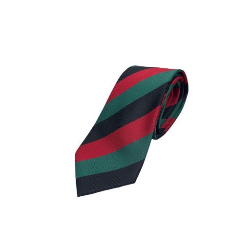 Picture of Yorks Tie - Maroon/Green/Black - Polyester