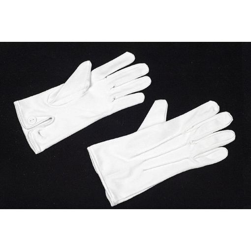 Picture of White Parade Gloves - Button Cuff - Large