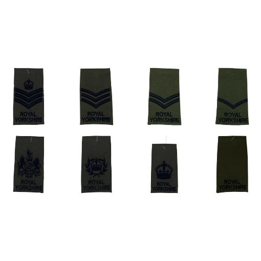 Picture of The Royal Yorkshire Rank Slides - Olive - OR's & NCO's