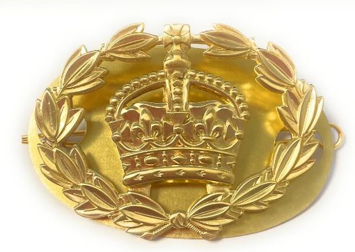 Picture of Regimental Quartermaster Sergeant - Brass Rank Badge - Back Plate & Shanks - Tudor Crown